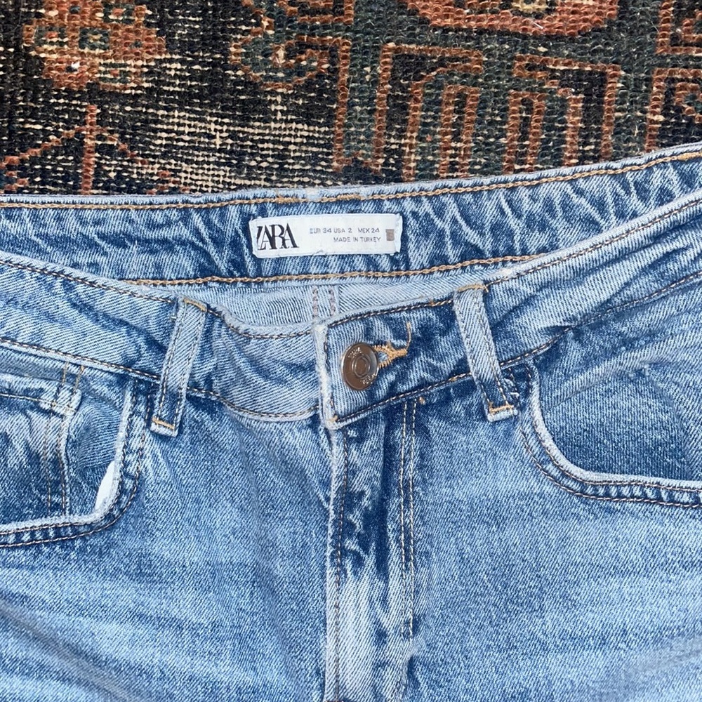 Zara wide leg cropped jeans - Picture 7 of 9